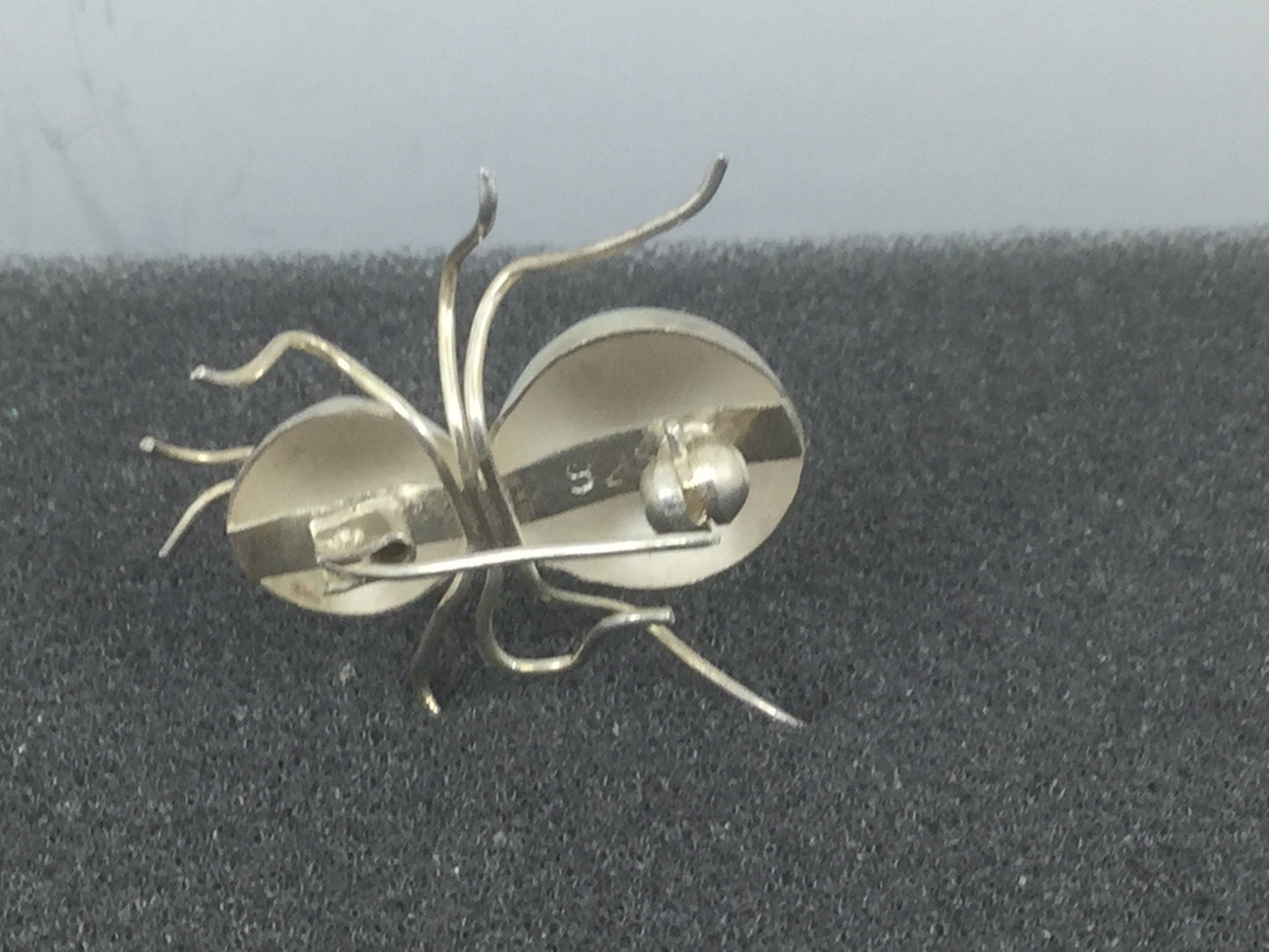 Vintage Silver Ant Pin