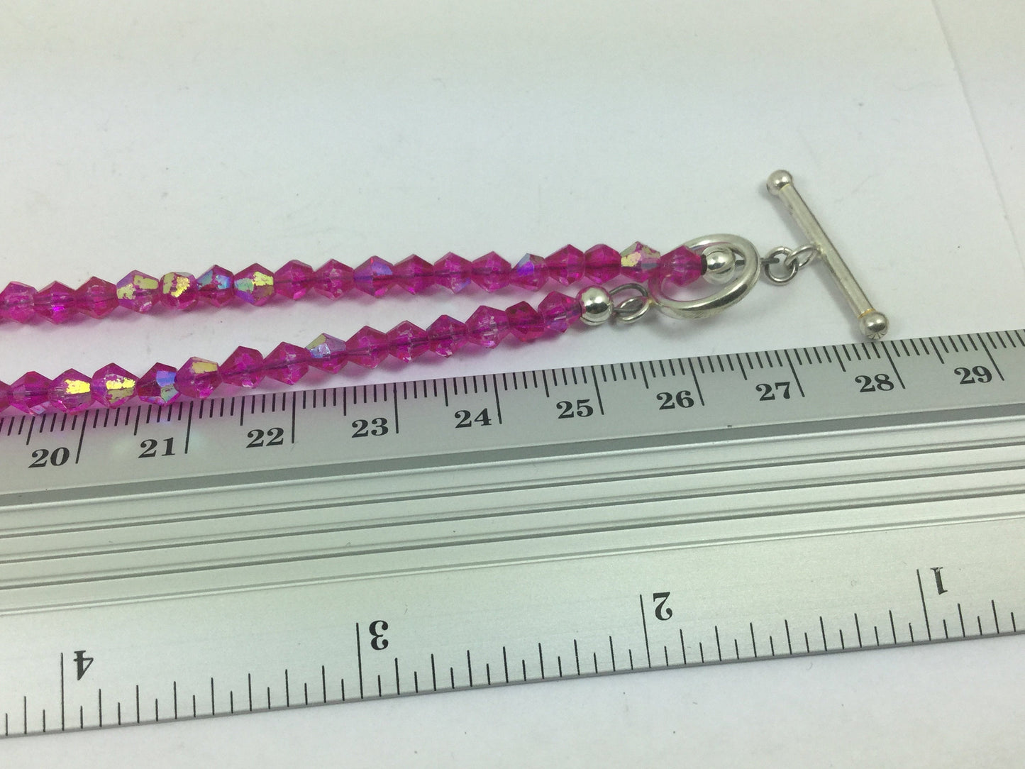 Silver Genuine Gemstone Ruby (Stone Of Nobility ) Pearl On A Beaded Necklace