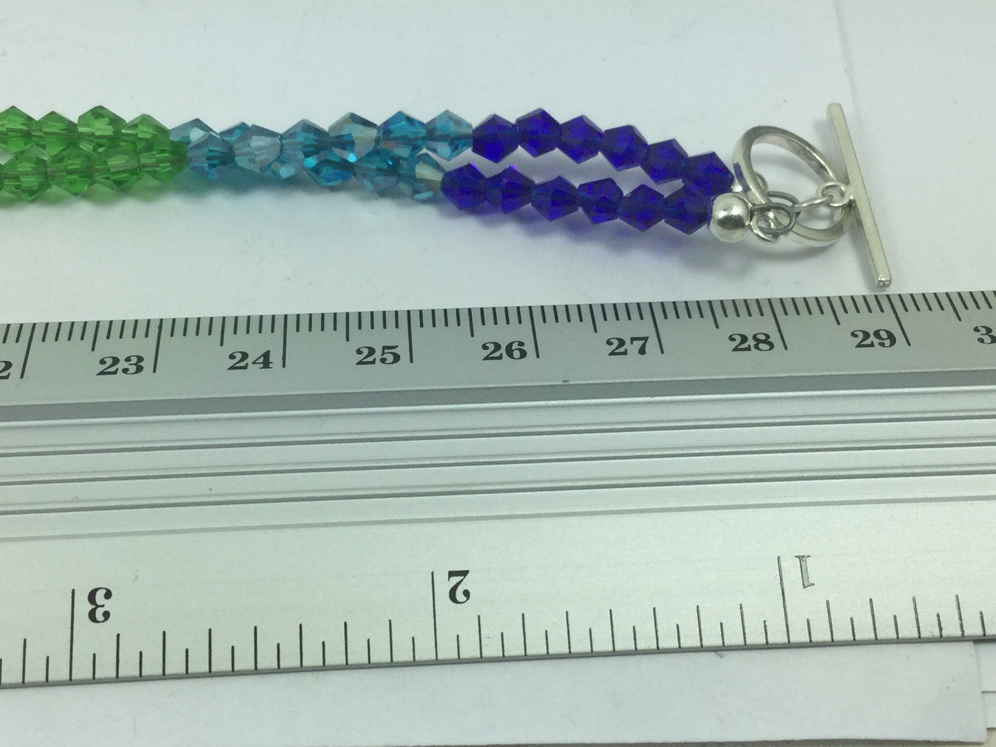 Beautiful Silver Quartz Crystal ( Stone Of Power ) On A Beaded Necklace