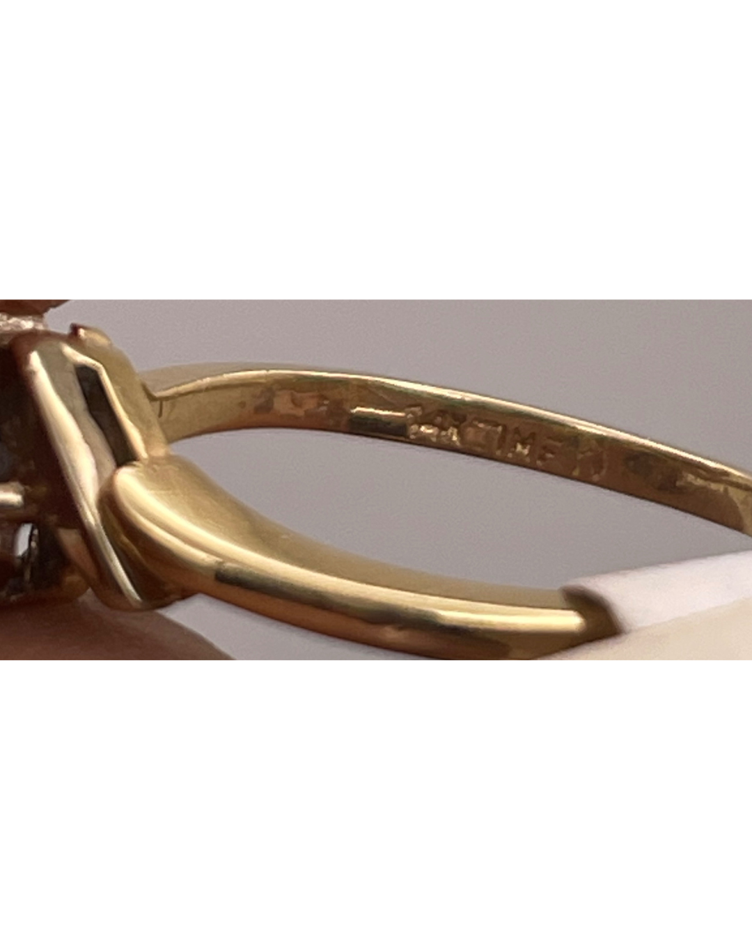 Lady's 14k Yellow & White Gold 0.28ct Diamond Engagement Ring Set