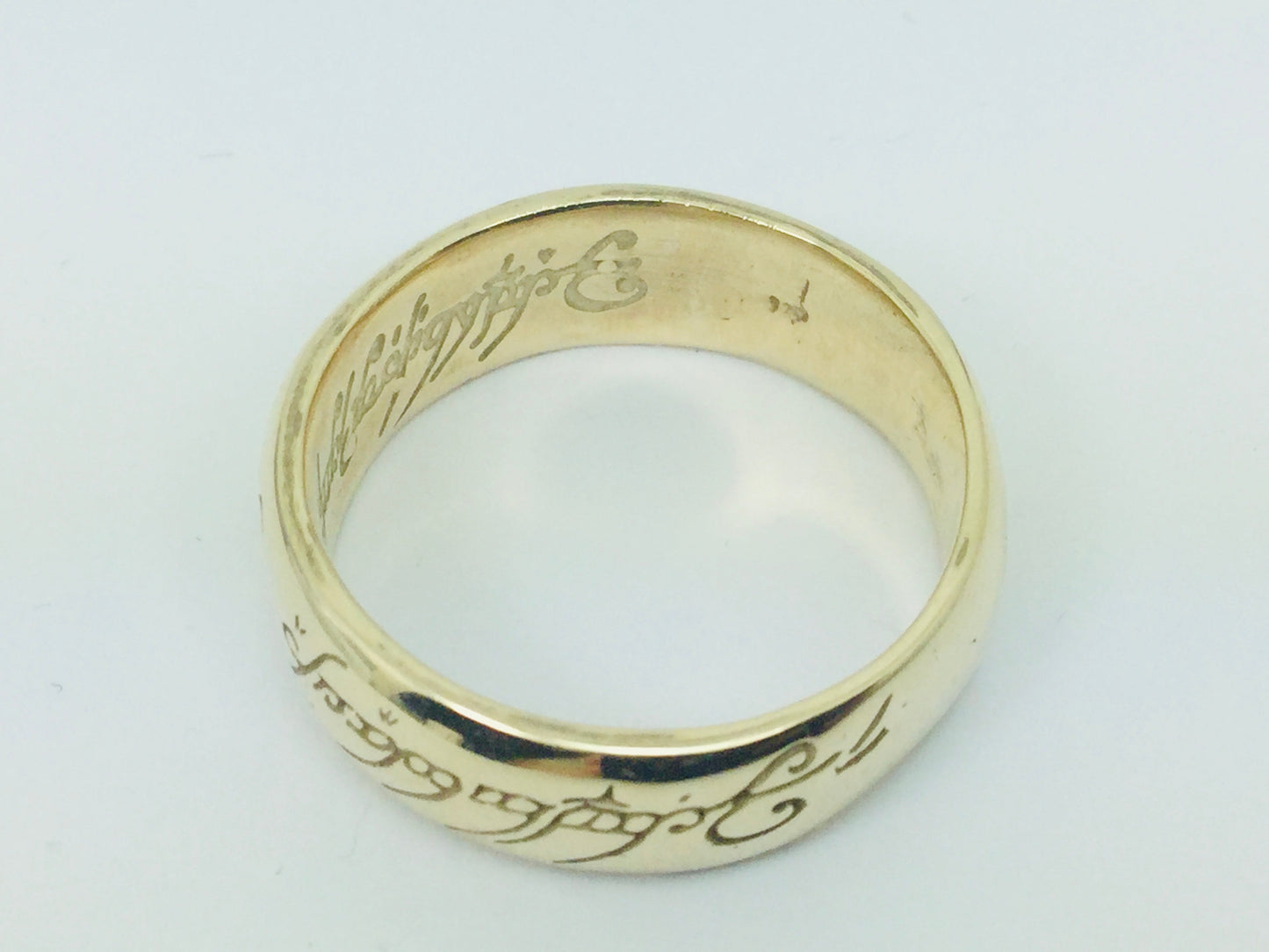 10k Yellow Gold 7.5mm Custom 'Lord of the Rings' Band Ring