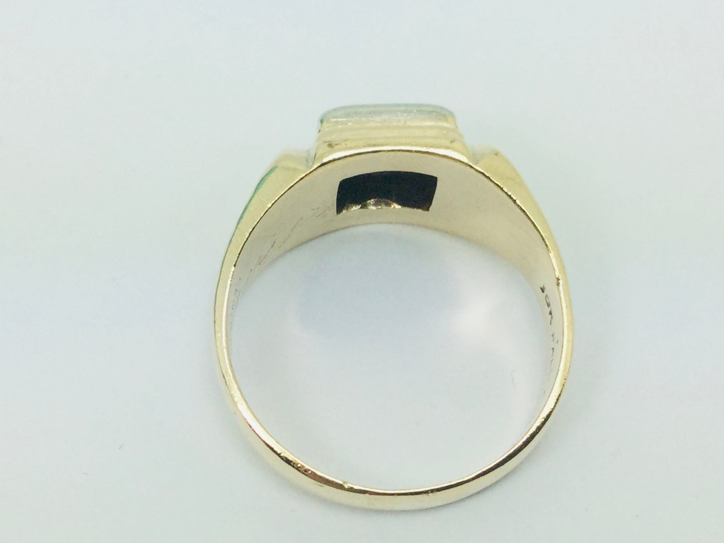 10k Yellow and White Gold Round Cut 25pt Diamond Solitaire Ring