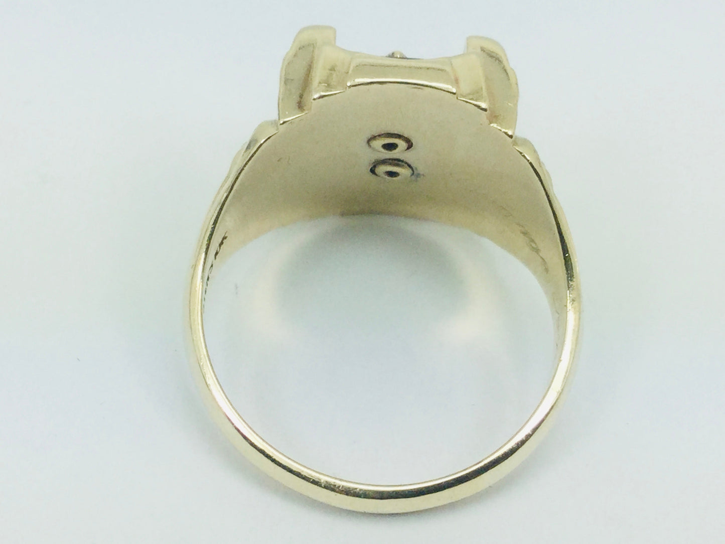 10k Yellow Gold 'GWP' '1899' School Ring