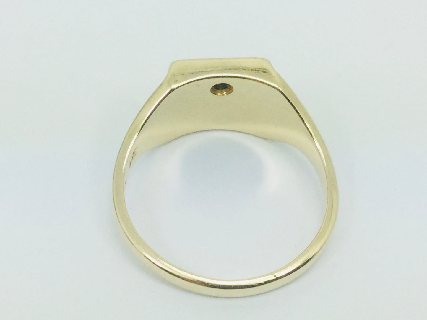 14k Yellow Gold Round Cut 4pt Ruby July Birthstone Initial 'W' Ring