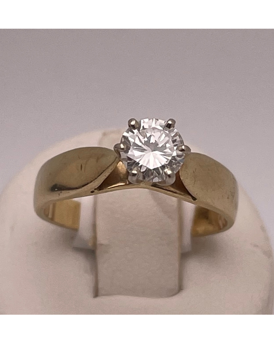 14k Gold 0.60ct Diamond Solitaire Ring