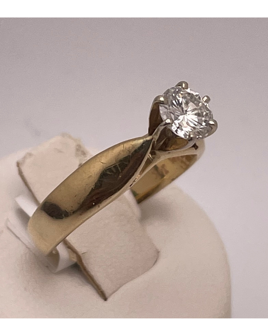 14k Gold 0.60ct Diamond Solitaire Ring