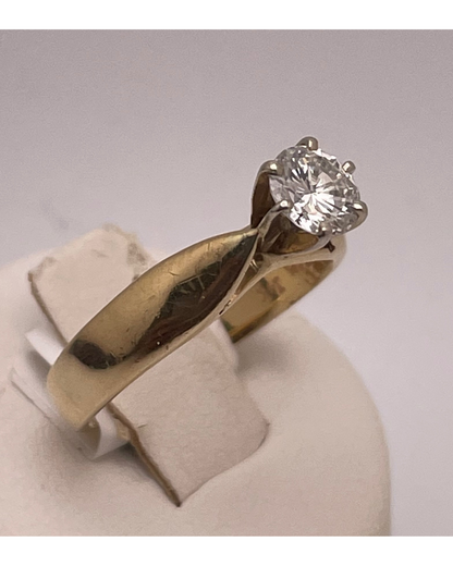 14k Gold 0.60ct Diamond Solitaire Ring