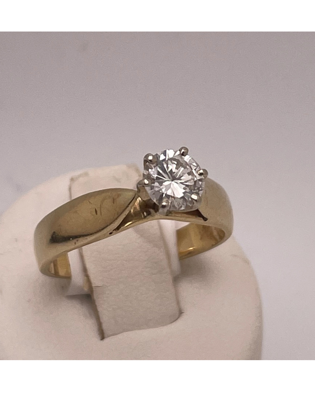 14k Gold 0.60ct Diamond Solitaire Ring