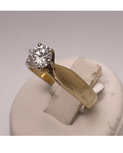 14k Gold 0.60ct Diamond Solitaire Ring