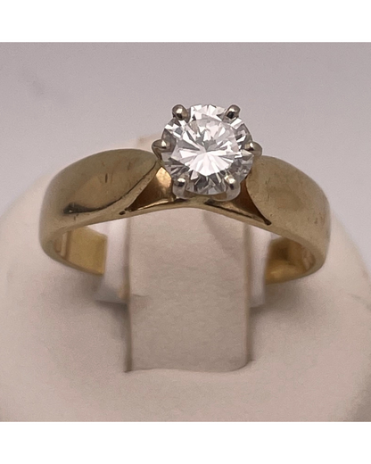 14k Gold 0.60ct Diamond Solitaire Ring