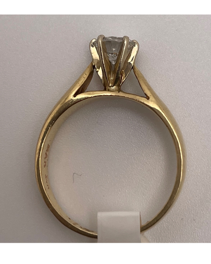 14k Gold 0.60ct Diamond Solitaire Ring