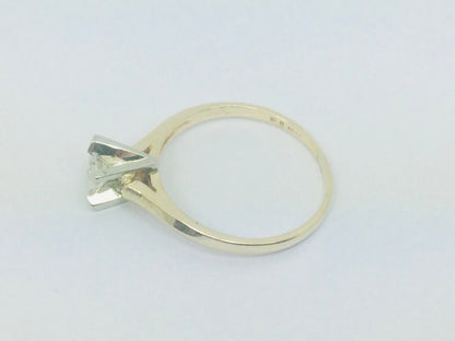 14k Yellow Gold Round Cut 30pt Diamond Solitaire Ring