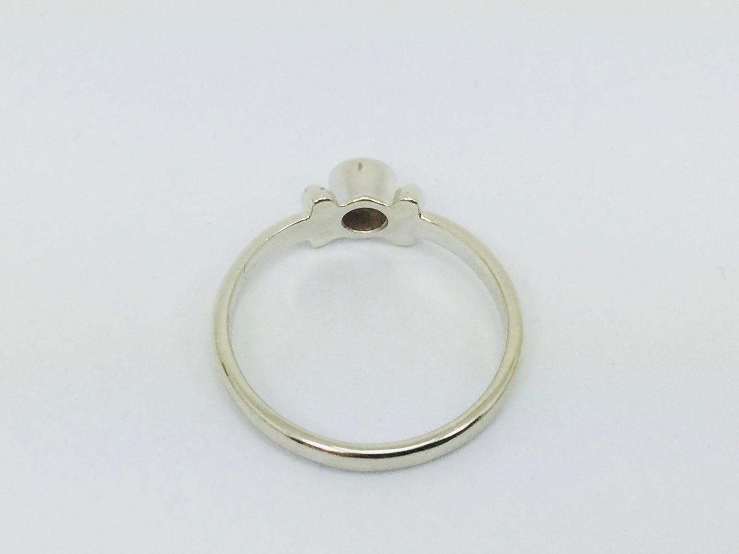 14k White Gold Round Cut 8pt Diamond Solitaire Ring