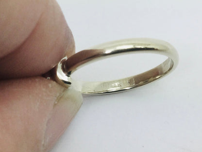 14k White Gold Round Cut 8pt Diamond Solitaire Ring