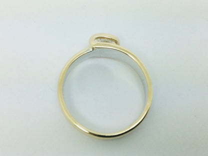 14k White Gold Round Cut 38pt Diamond Solitaire Ring