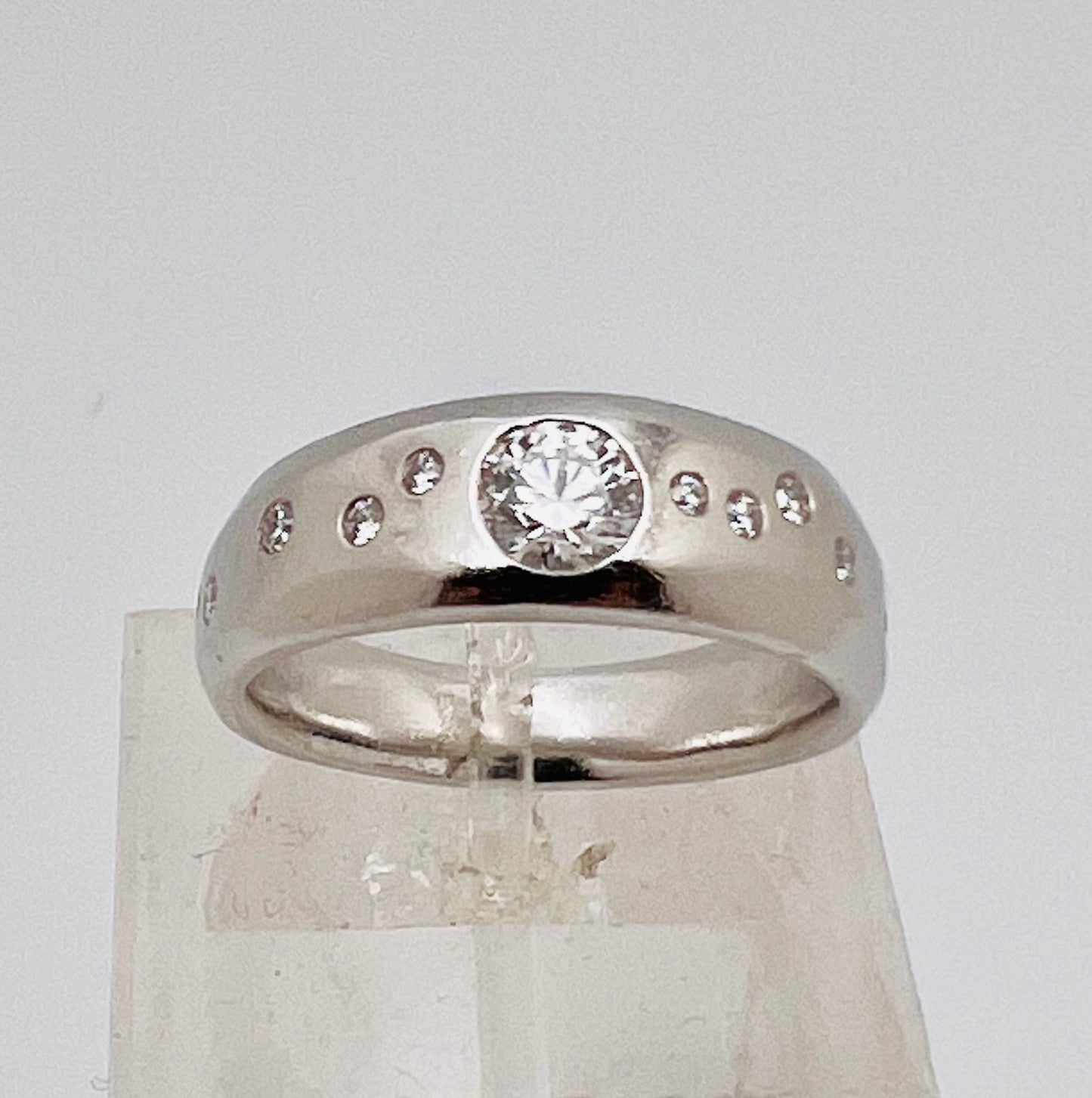 Platinum 52pt Diamond with Accents Band Ring