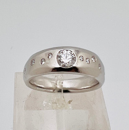 Platinum 52pt Diamond with Accents Band Ring