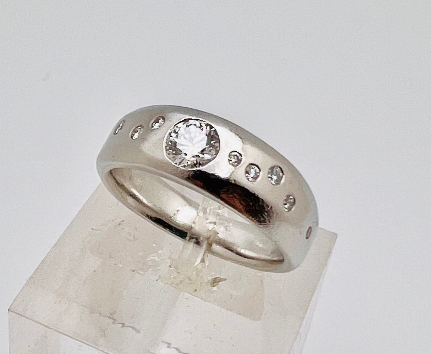 Platinum 52pt Diamond with Accents Band Ring