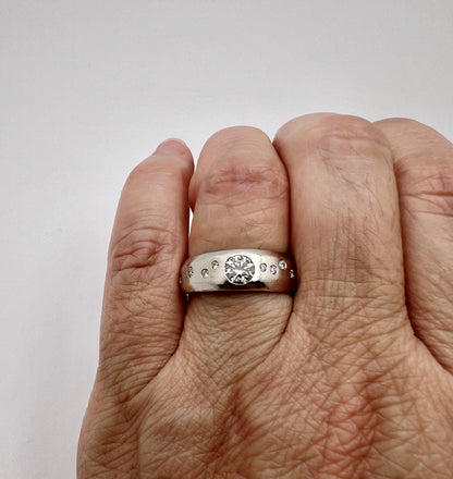 Platinum 52pt Diamond with Accents Band Ring
