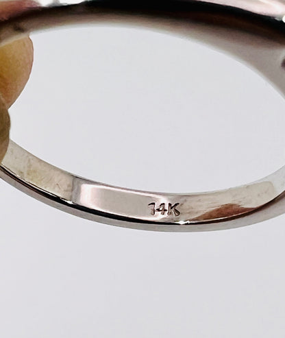 14k White Gold Round Cut 70pt Diamond Solitaire Ring