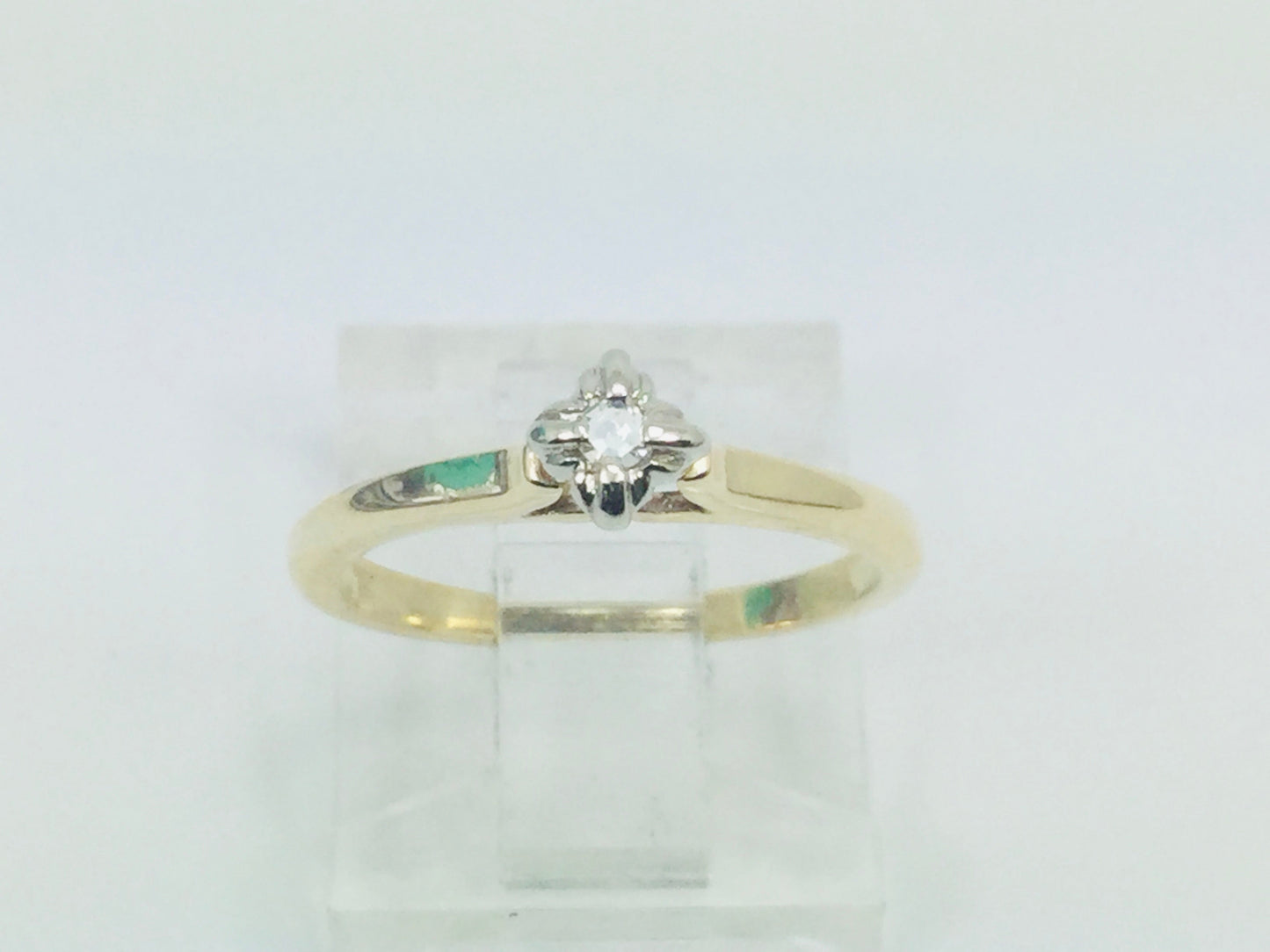 14k Yellow Gold Brilliant Cut 3pt Diamond Ring