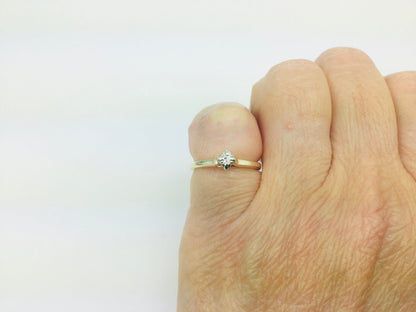 14k Yellow Gold Brilliant Cut 3pt Diamond Ring