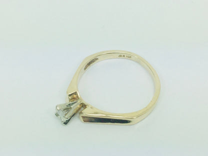 10k Yellow Gold Brilliant Cut 8pt Solitaire Diamond Ring