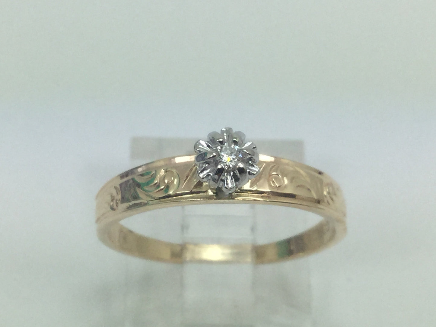 10k Yellow Gold Brilliant Cut 3pt Solitaire Diamond Ring