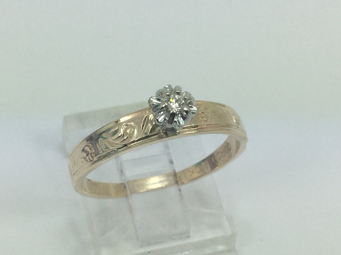 10k Yellow Gold Brilliant Cut 3pt Solitaire Diamond Ring