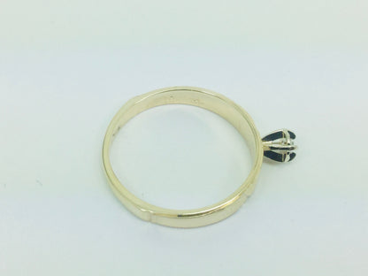 10k Yellow Gold Brilliant Cut 3pt Solitaire Diamond Ring
