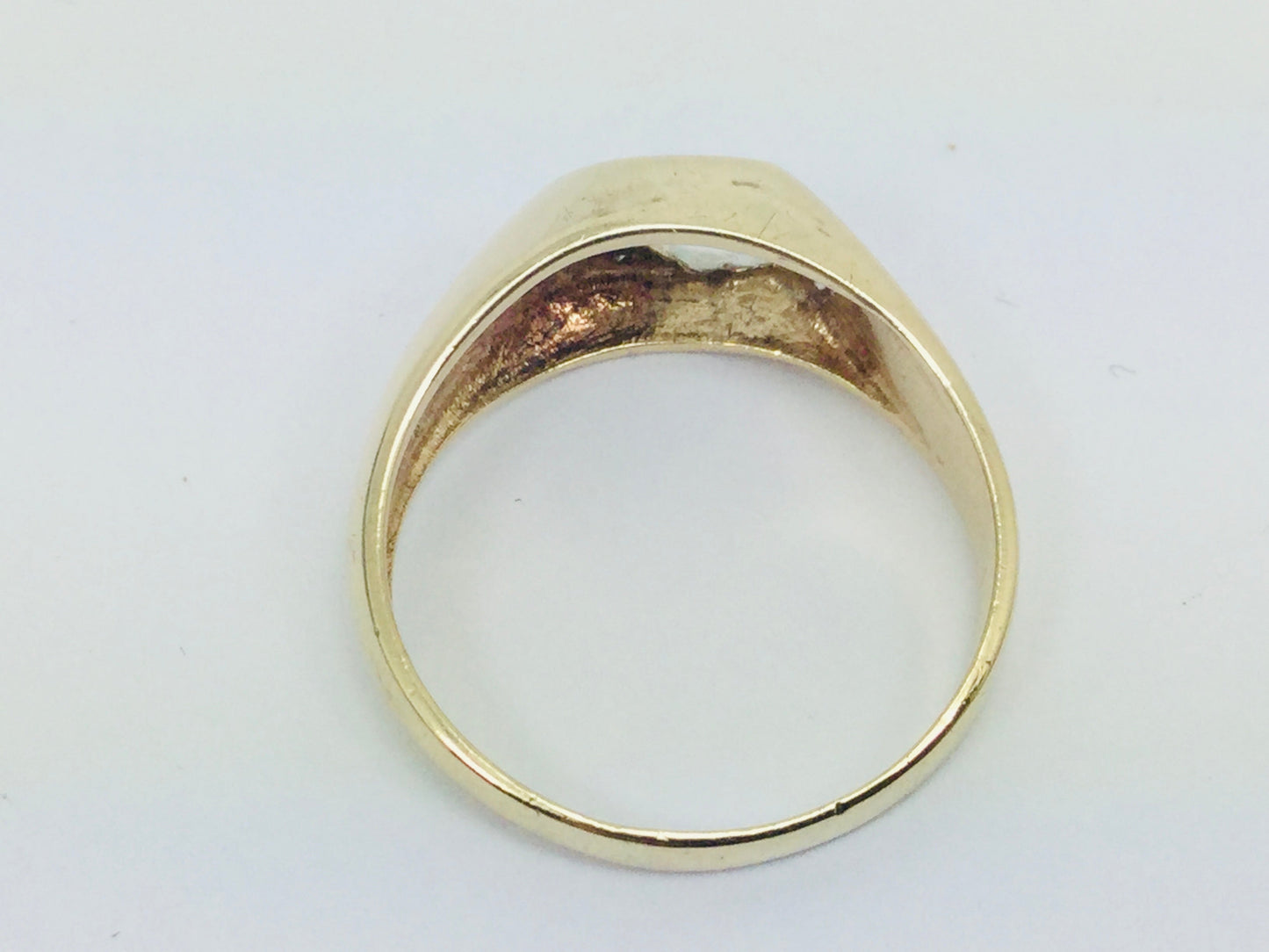 10k Yellow Gold Brilliant Cut 4pt Diamond Letter 'G' Ring