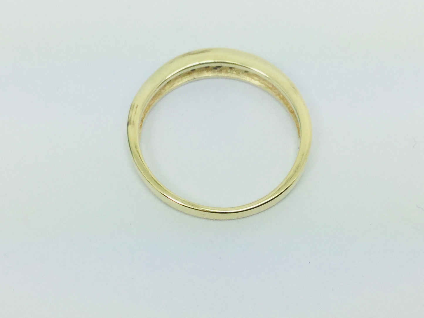 10k Yellow Gold Round Cut 16pt Diamond Channel Set Ring