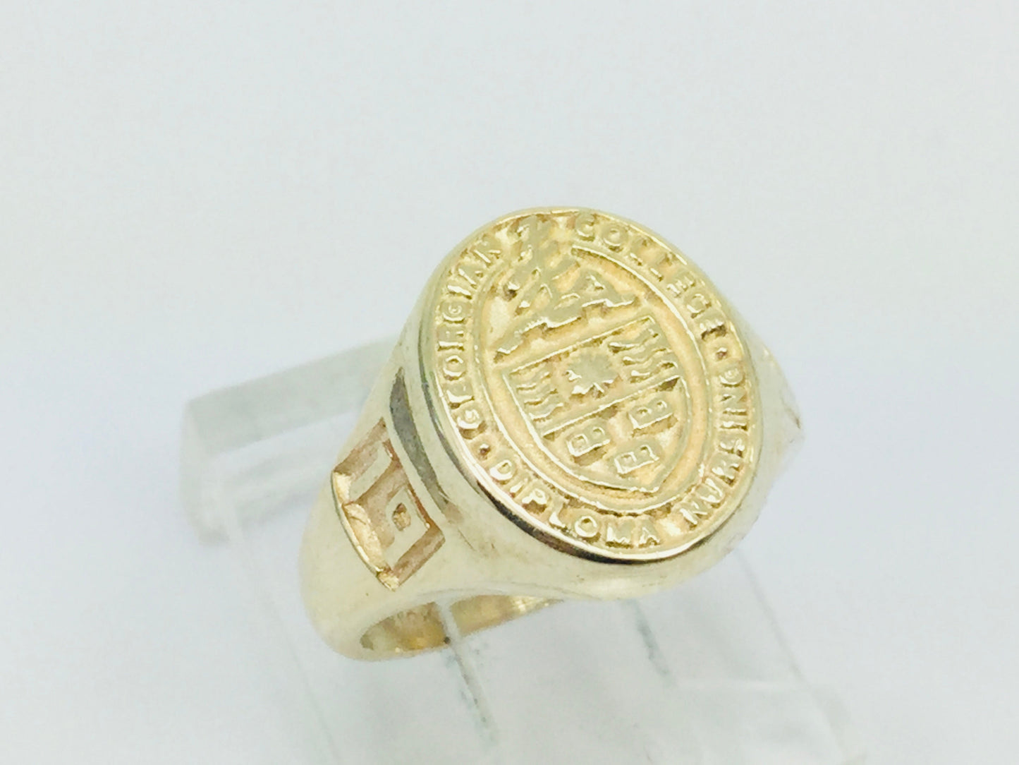 10k Yellow Gold 'Georgian College Nursing Diploma' '1984' School Ring