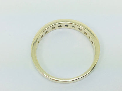 10k Yellow Gold Brilliant Cut 48pt Channel Set Diamond Ring