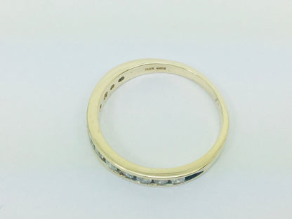 10k Yellow Gold Brilliant Cut 48pt Channel Set Diamond Ring