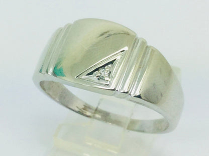 10k White Gold Round Cut 2pt Diamond Ring