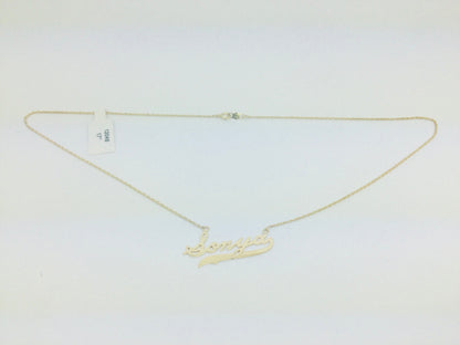 14k Yellow Gold 'Sonya' Cursive Name Necklace