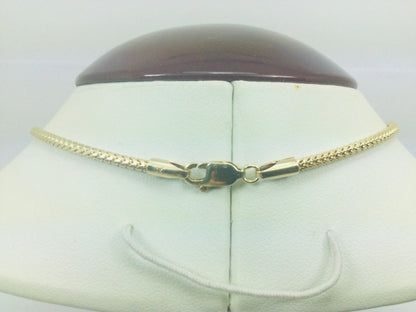10k Yellow Gold Round Cut 0.68ct Diamond 'Carol' Name Necklace