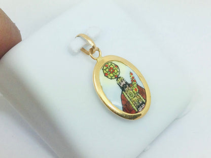 18k Yellow Gold Senhor Santo Cristo Dos Milagres Pendent