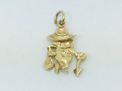 10k Yellow Gold Leprechaun Pendent