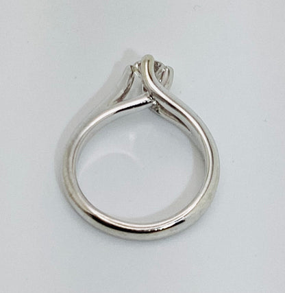18k White Gold Round Cut 47pt VVS Diamond Solitaire Ring