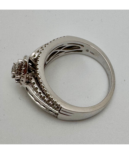 14k White Gold 4.44ct Diamond Ring