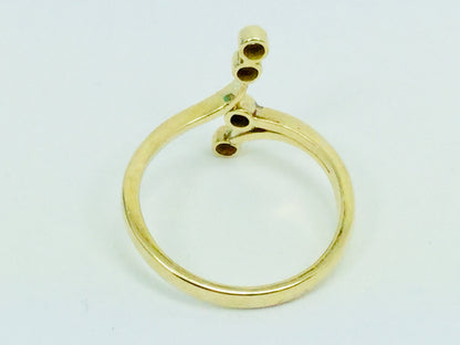 14k Yellow Gold Round Cut 16pt Diamond Ring