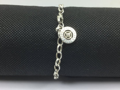 Solid Sterling Silver Thomas Sabo Charm with Bracelet