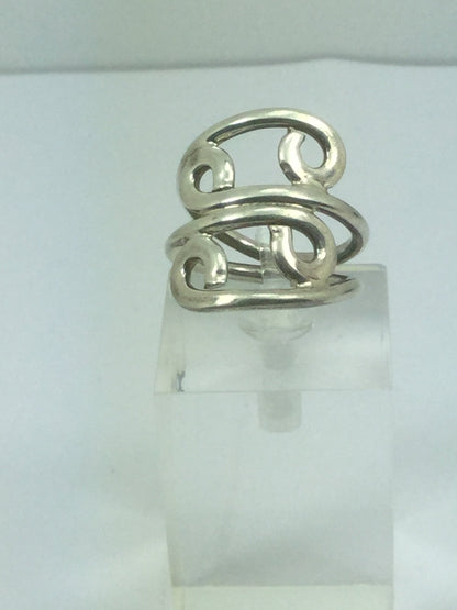 Unique Solid Sterling Silver Designer Style Ring