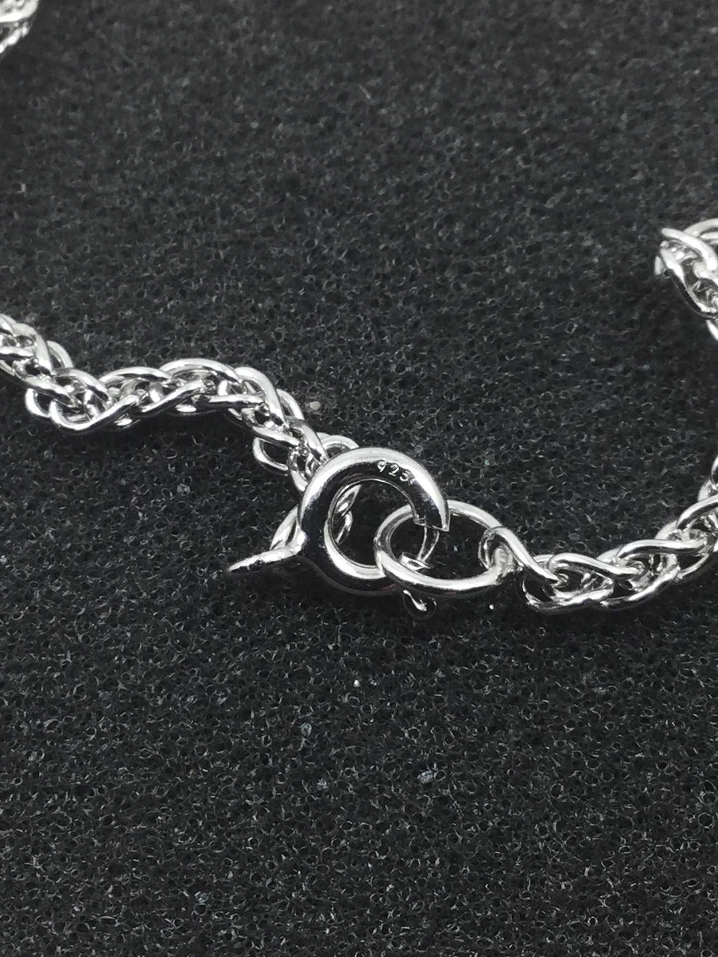 Silver Necklace With Cubic Zirconia Charm
