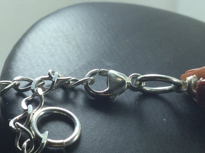 Genuine Gemstone Goldstone On Beaded Necklace Silver Lobster Claw