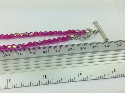 Silver Genuine Gemstone Ruby (Stone Of Nobility ) Pearl  On A Beaded Necklace